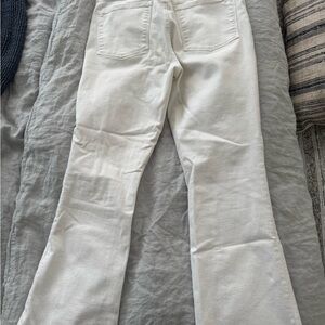Madewell White Flared Jeans